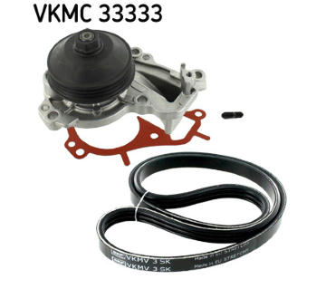 Vodní pumpa + klínový žebrový řemen SKF VKMC 33333