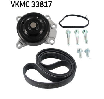 Vodní pumpa + klinový żebrový řemen SKF VKMC 33817