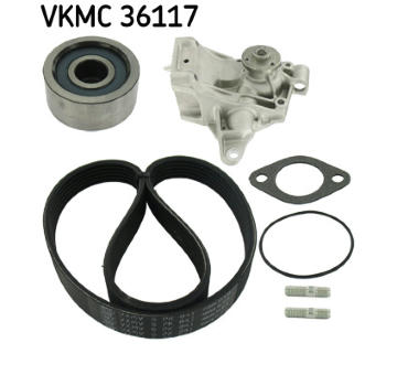 Vodné čerpadlo + sada klinového remeňa SKF VKMC 36117