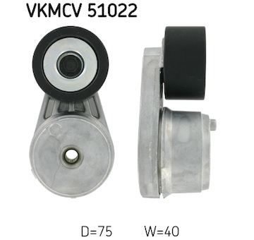 Napínací kladka, žebrovaný klínový řemen SKF VKMCV 51022