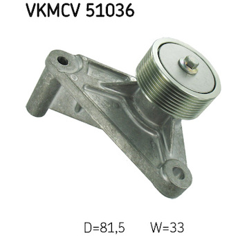 Vratna/vodici kladka, klinovy zebrovy remen SKF VKMCV 51036