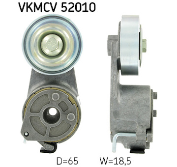 Napínací kladka, žebrovaný klínový řemen SKF VKMCV 52010