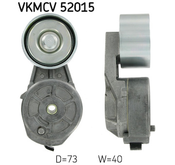 Napínací kladka, žebrovaný klínový řemen SKF VKMCV 52015