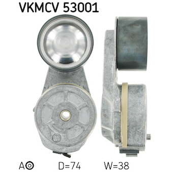 Napínací kladka, žebrovaný klínový řemen SKF VKMCV 53001