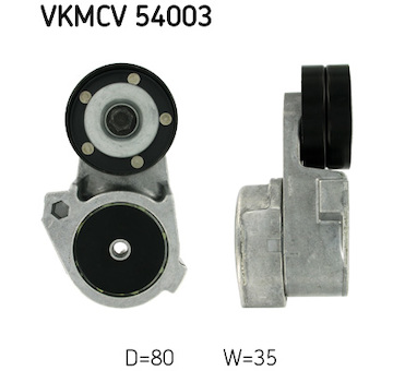 Napínací kladka, žebrovaný klínový řemen SKF VKMCV 54003