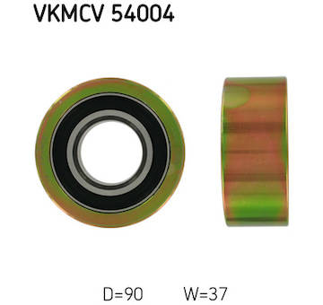 Vratná/vodicí kladka, klínový žebrový řemen SKF VKMCV 54004