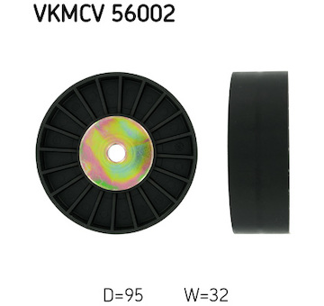 Vratná/vodicí kladka, klínový žebrový řemen SKF VKMCV 56002