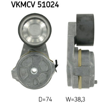 Napínák, žebrovaný klínový řemen SKF VKMCV 51024