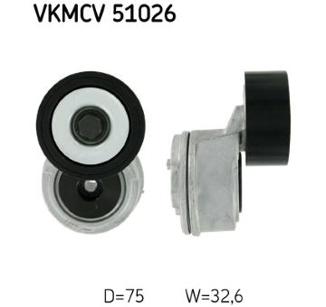 Napínák, žebrovaný klínový řemen SKF VKMCV 51026