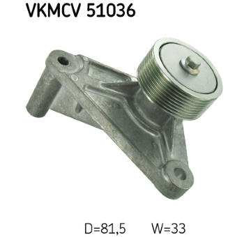Vratná/vodicí kladka, klínový žebrový řemen SKF VKMCV 51036