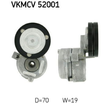 Napínák, žebrovaný klínový řemen SKF VKMCV 52001