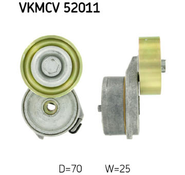 Napínák, žebrovaný klínový řemen SKF VKMCV 52011