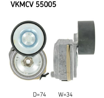 Napínací kladka, žebrovaný klínový řemen SKF VKMCV 55005