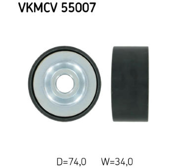 Vratná/vodicí kladka, klínový žebrový řemen SKF VKMCV 55007