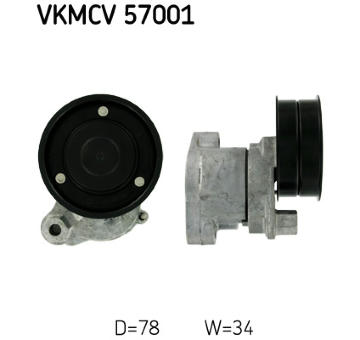 Napínák, žebrovaný klínový řemen SKF VKMCV 57001