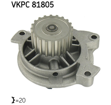 Vodní čerpadlo, chlazení motoru SKF VKPC 81805