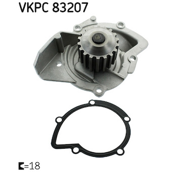 Vodní čerpadlo, chlazení motoru SKF VKPC 83207