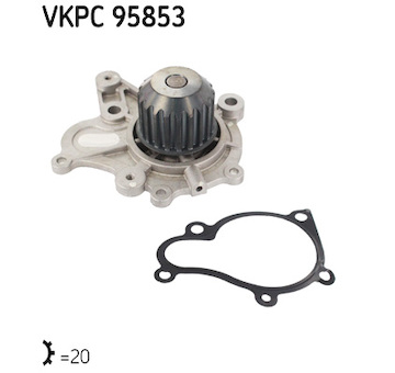 Vodní čerpadlo, chlazení motoru SKF VKPC 95853