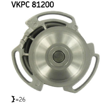 Vodné čerpadlo, chladenie motora SKF VKPC 81200