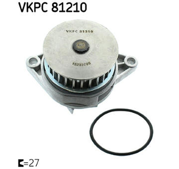 Vodné čerpadlo, chladenie motora SKF VKPC 81210
