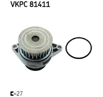 Vodné čerpadlo, chladenie motora SKF VKPC 81411