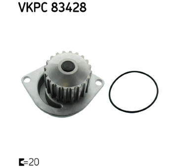 Vodní čerpadlo, chlazení motoru SKF VKPC 83428
