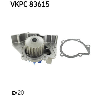 Vodné čerpadlo, chladenie motora SKF VKPC 83615