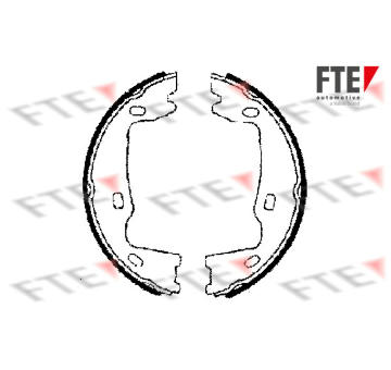 Sada brzdových čelistí, parkovací brzda FTE 9100010