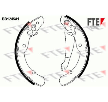 Sada brzdových čelistí FTE BB1245A1