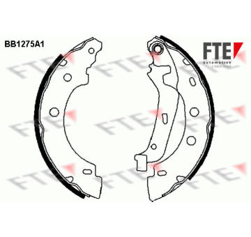 Sada brzdových čelistí FTE 9100061