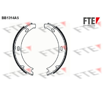 Sada brzdových čelistí, parkovací brzda FTE 9100078