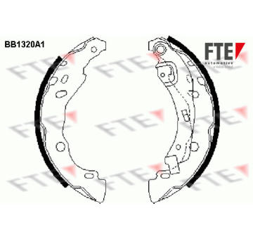 Sada brzdových čelistí FTE 9100081
