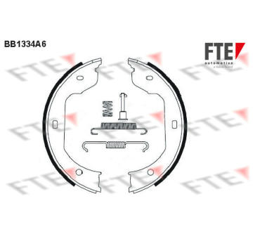 Sada brzdových čelistí, parkovací brzda FTE 9100089