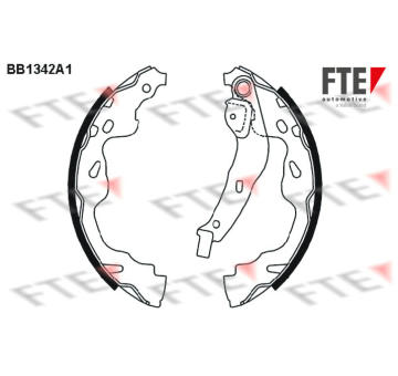 Sada brzdových čelistí FTE BB1342A1