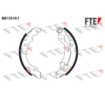 Sada brzdových čelistí FTE BB1351A1