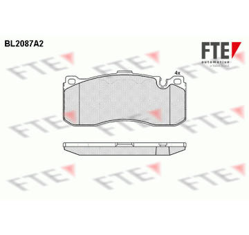 Sada brzdových destiček, kotoučová brzda FTE 9010671
