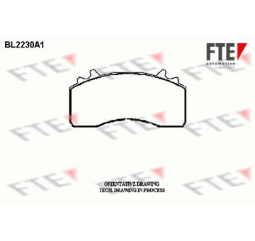 Sada brzdových destiček, kotoučová brzda FTE 9500079