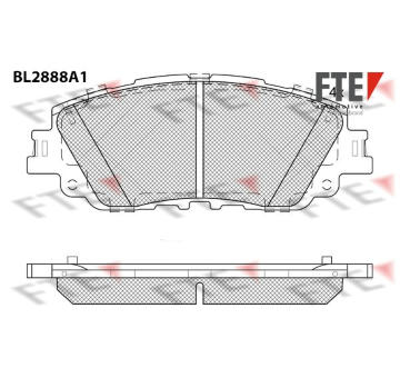 Sada brzdových destiček, kotoučová brzda FTE 9011128