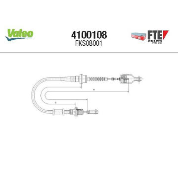 Lanko ovládania spojky FTE 4100108