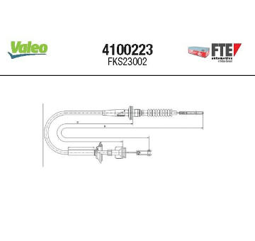 Lanko ovládania spojky FTE 4100223