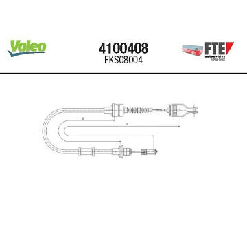 Lanko ovládania spojky FTE 4100408