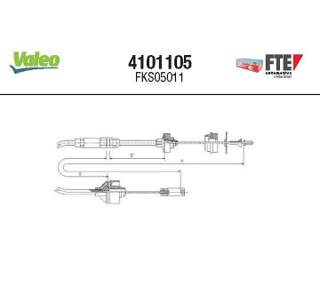 Lanko ovládania spojky FTE 4101105