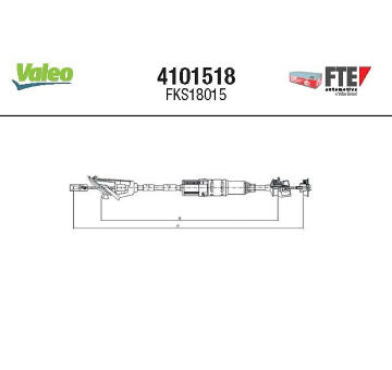 Lanko ovládania spojky FTE 4101518