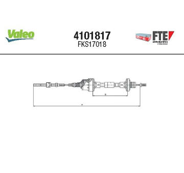 Lanko ovládania spojky FTE 4101817