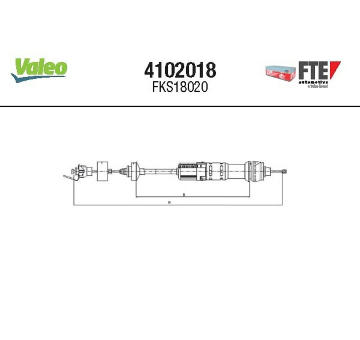 Lanko ovládania spojky FTE 4102018