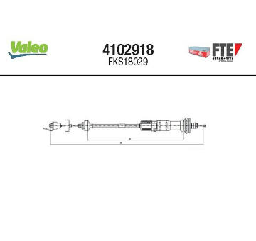 Lanko ovládania spojky FTE 4102918