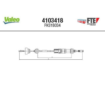 Lanko ovládania spojky FTE 4103418
