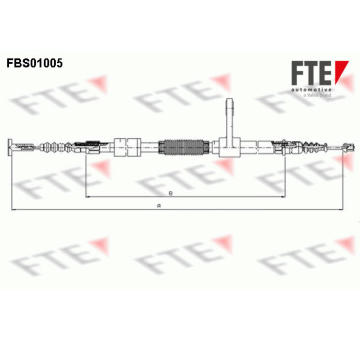 Tažné lanko, parkovací brzda FTE 9250001