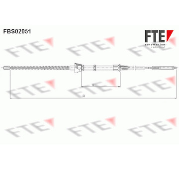 Tazne lanko, parkovaci brzda FTE 9250054