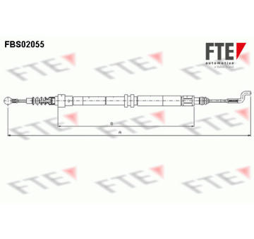 Tažné lanko, parkovací brzda FTE 9250058